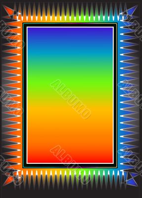 Rainbow frame.