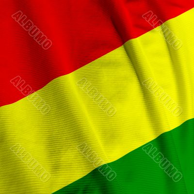 Bolivian Flag Closeup