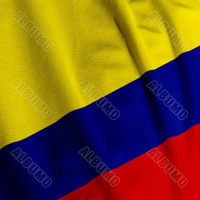 Colombian Flag Closeup