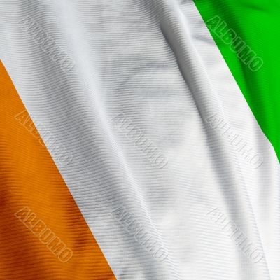 Ivoirian Flag Closeup