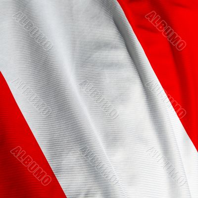Peruvian Flag Closeup