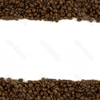 Template with coffee header and footer