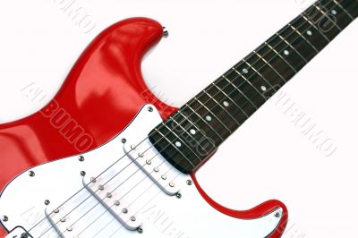 Detail Of An Electric Lead Guitar With Six Strings Detail Of An Electric Lead Guitar With Six Strings