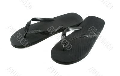 Black Flip Flops