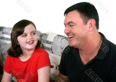 Father And Young Daughter 1