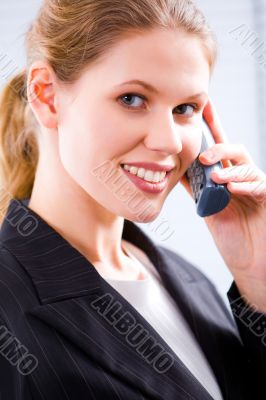 Speaking on the phone