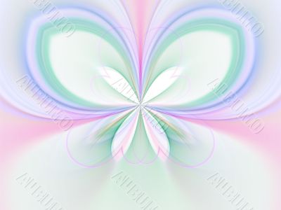 Pastel Wings Illusion Abstract Background