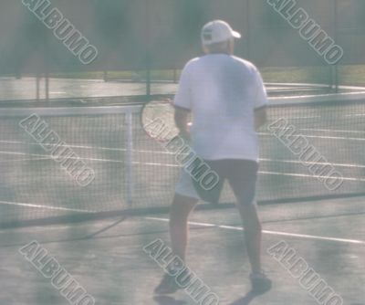 Senior Tennis Player