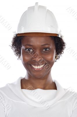 woman with helmet