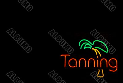 Neon Tanning Sign