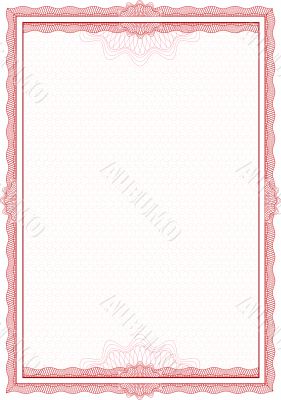 guilloche border for diploma or certificate