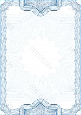 guilloche border for diploma or certificate