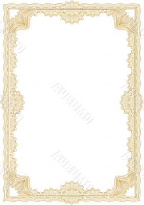 guilloche border for diploma or certificate