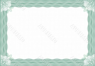 guilloche border for diploma or certificate