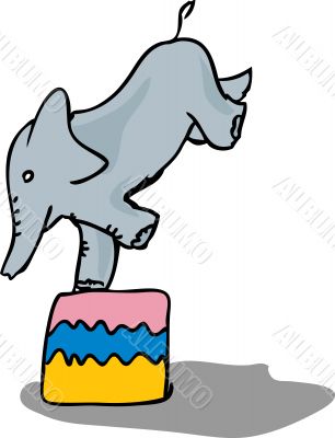 Balancing elephant
