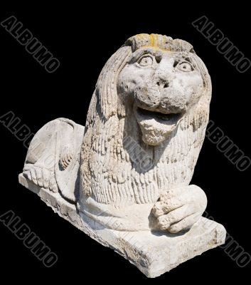 lion isolated on black background lion isolated on black background