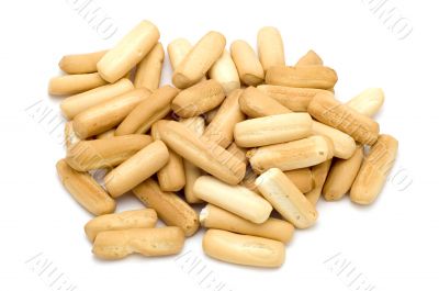 shortbread on white background