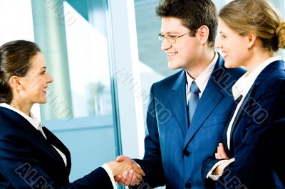 Business handshake