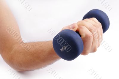 Man training with weights