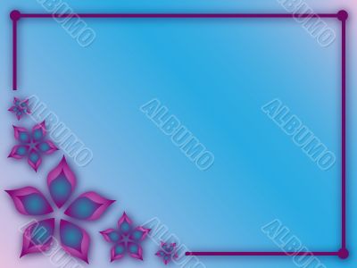 Abstract Flowers Frame