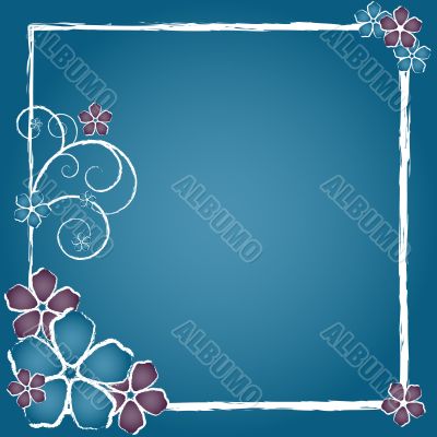 Grunge Flower Frame