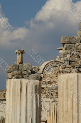 ancient ruins in Ephesus