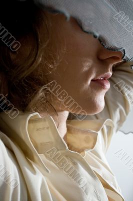 female face female face