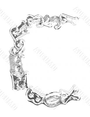 You can write messages with this letters series