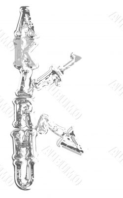 You can write messages with this letters series