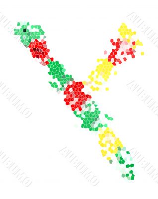 You can write messages with this letters series