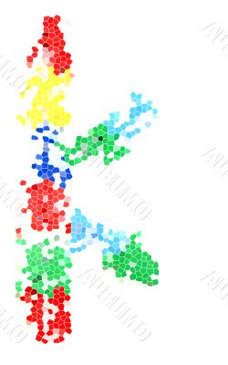 You can write messages with this letters series