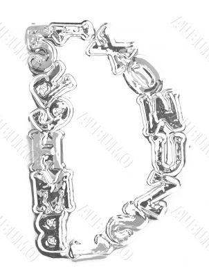 You can write messages with this letters series