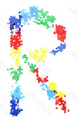 You can write messages with this letters series