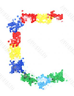 You can write messages with this letters series