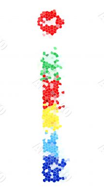 You can write messages with this letters series