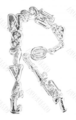 You can write messages with this letters series