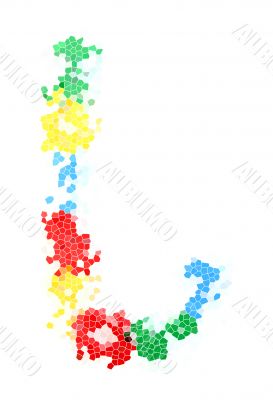 You can write messages with this letters series