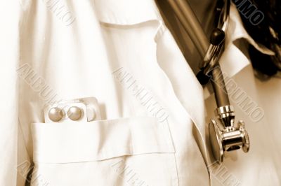 Portrait of a young doctor with stethoscope.