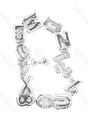 You can write messages with this letters series