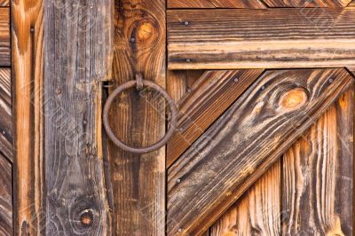 Detail of rustic door