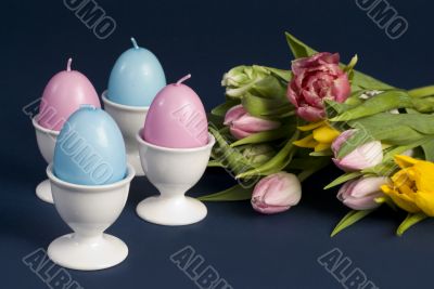easter eggs and flowers easter eggs and flowers