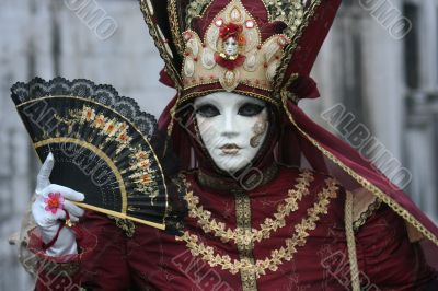 Female venice carnival mask.