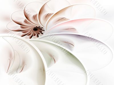 Layered Curves Spiral Abstract Background