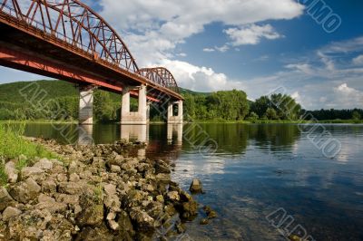 steel railroad bridge