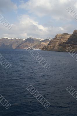Aegean sea, Santorini island