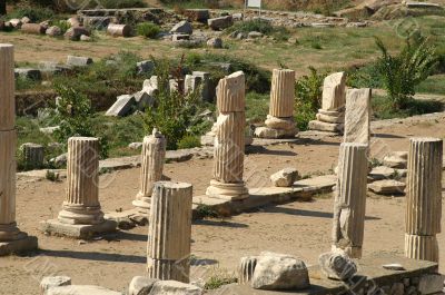 ancient ruins in Ephesus