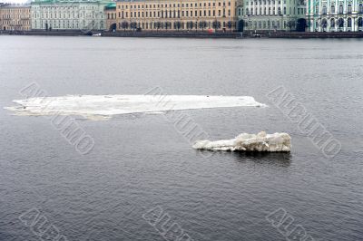 Ice in the Neva