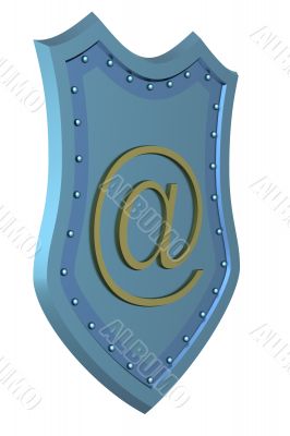 Conceptual image of e-mail. 3D illustrations.