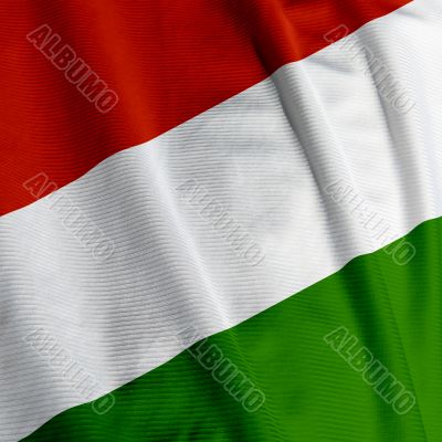 Hungarian Flag Closeup