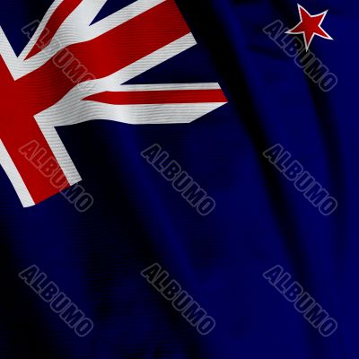 New Zealand Flag Closeup